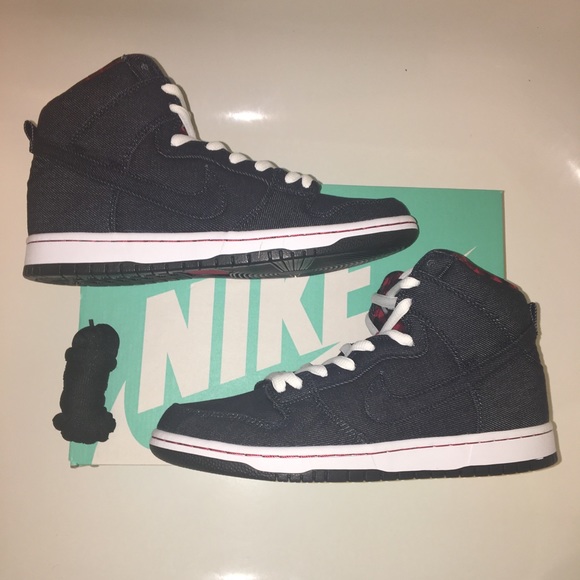 ❌SOLD❌ Nike SB Dunk High Lumberjack Denim RARE 🔥 - Picture 1 of 8